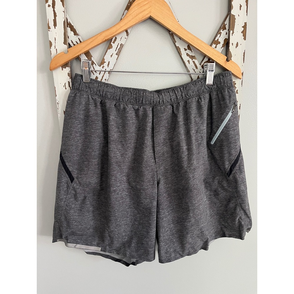 Lululemon Men's Surge Lined Grey Shorts Size Large